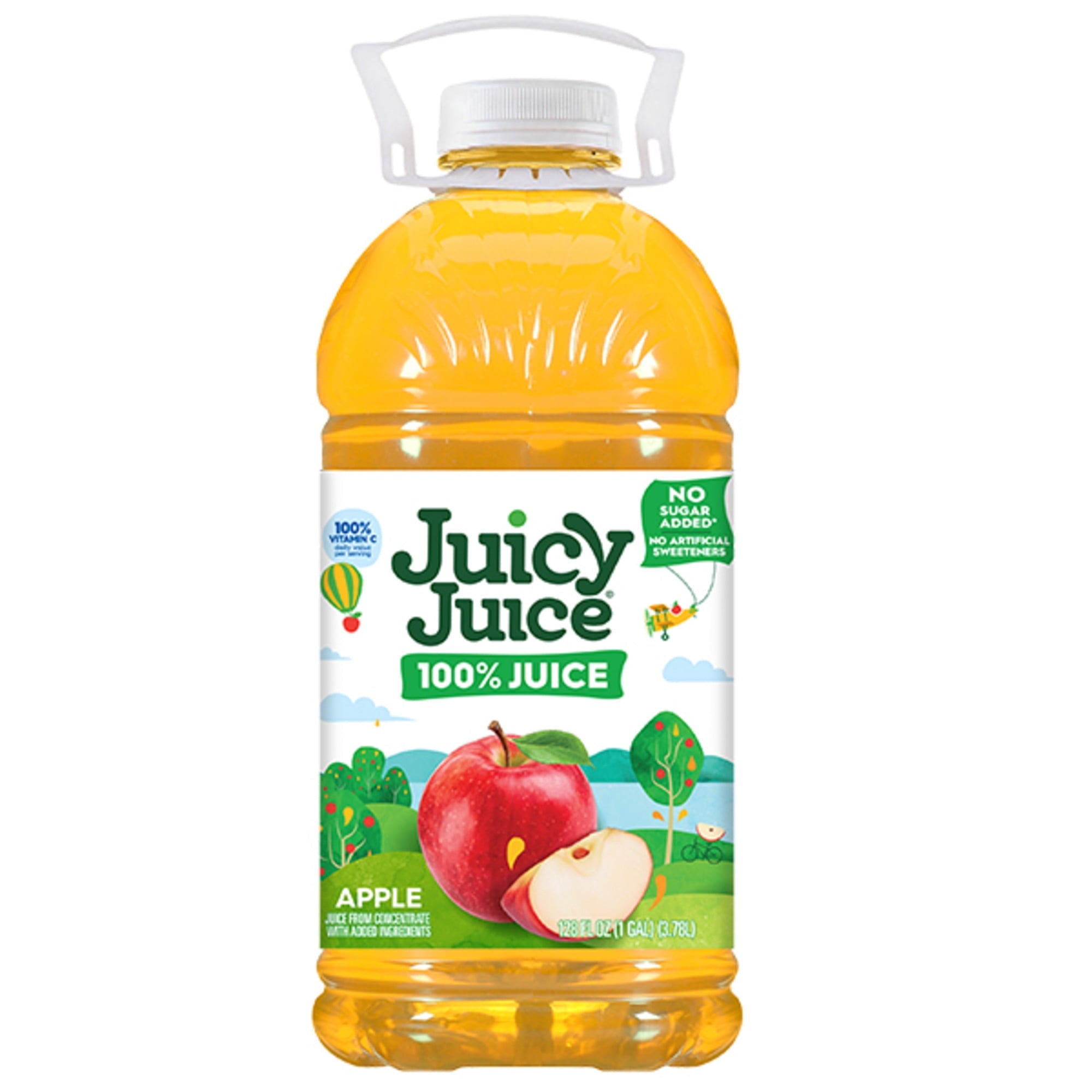 Juicy Juice 100% Apple Juice Pulp-Free 128 fl oz Bottle