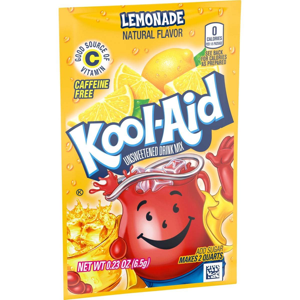 Kool-Aid Unsweetened Lemonade Drink Mix Packet 0.23 oz