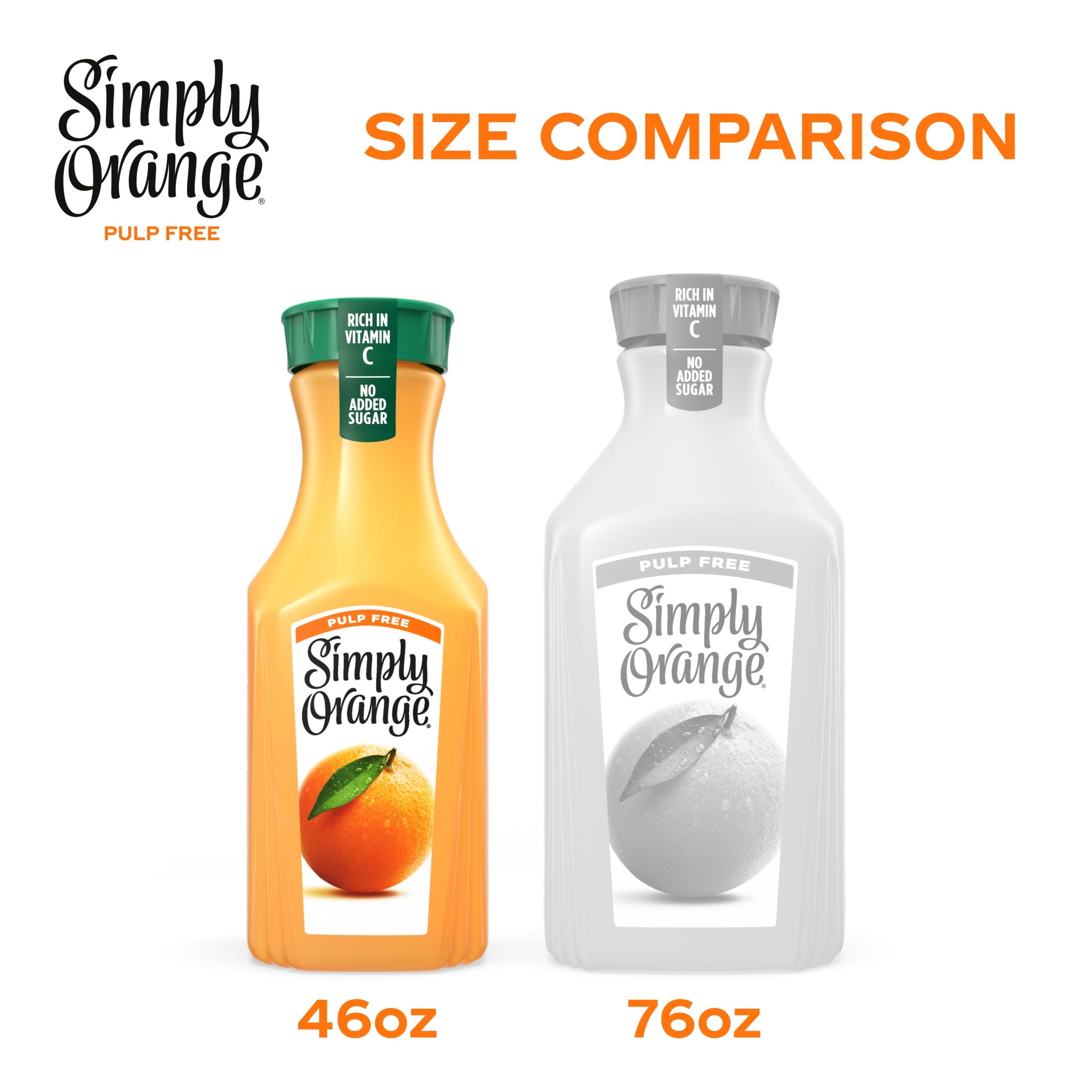 Simply Orange Pulp-Free Orange Juice 46 fl oz