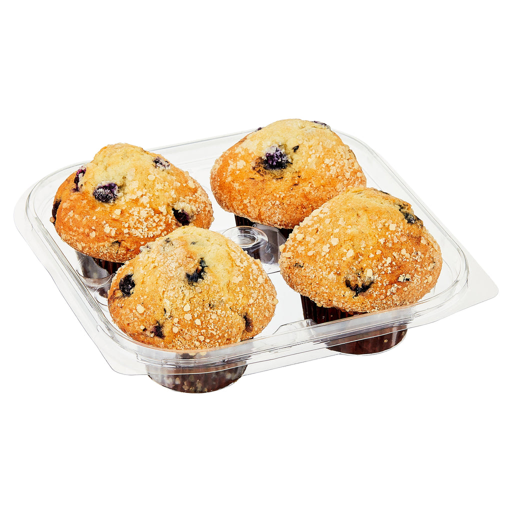 Baked Blueberry Muffins 14 Oz 4 Count Kosher Dairy Marketside
