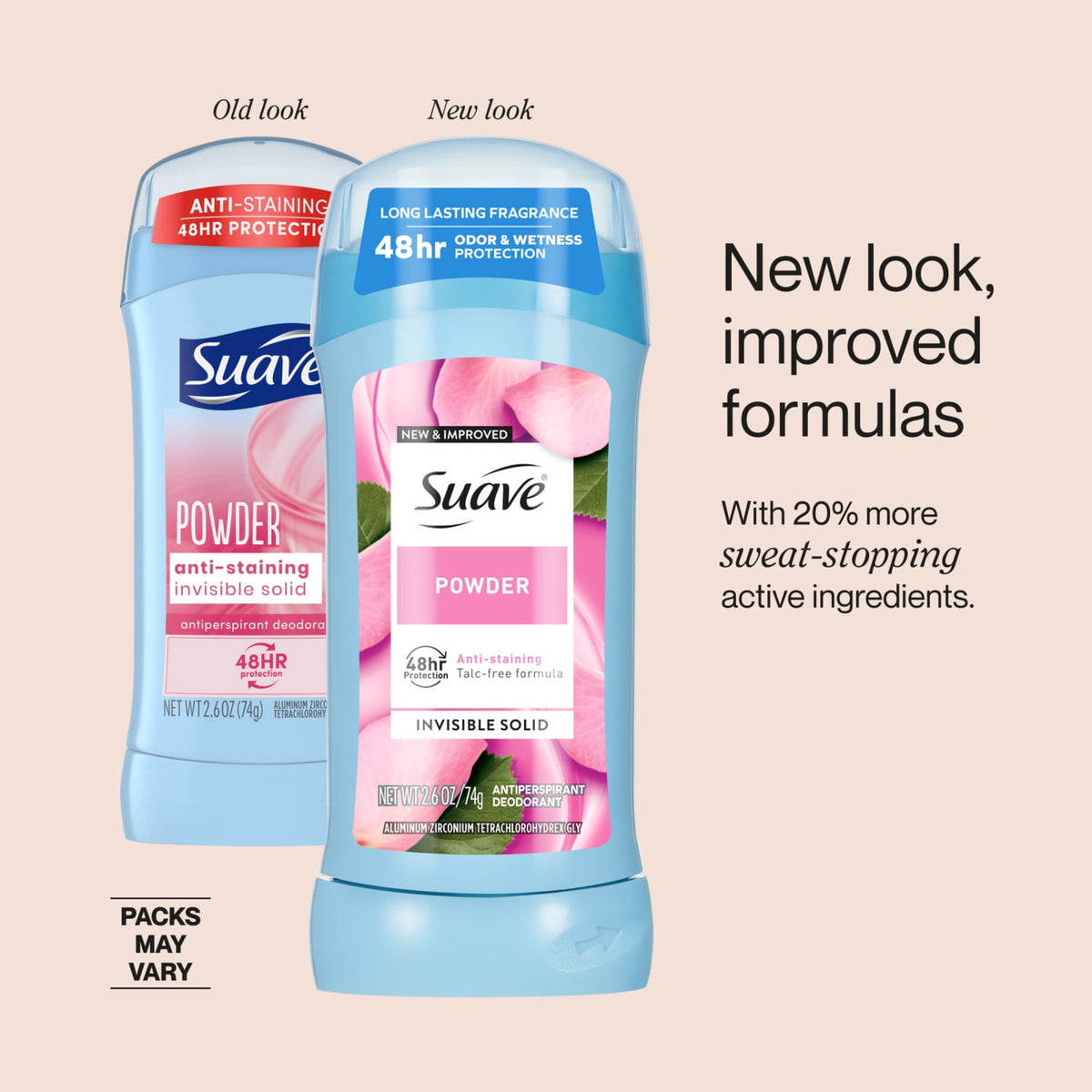 Suave Women Antiperspirant Deodorant Powder 48-Hour Protection 2.6 oz