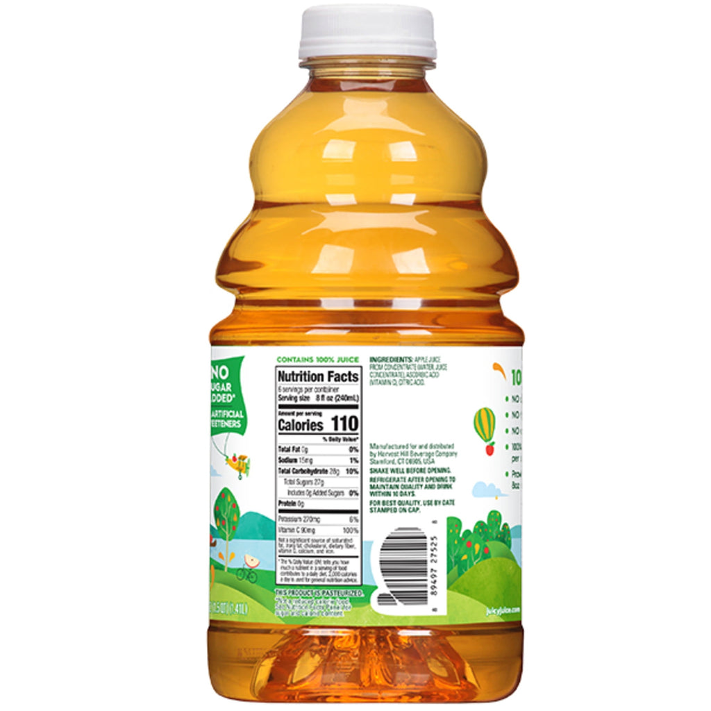 Juicy Juice 100% Apple Juice Pulp-Free 48 fl oz Bottle