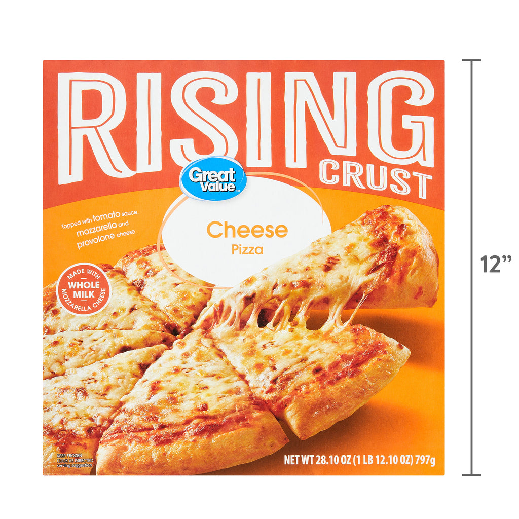 Great Value Rising Crust Cheese Pizza 28.1 Oz Frozen