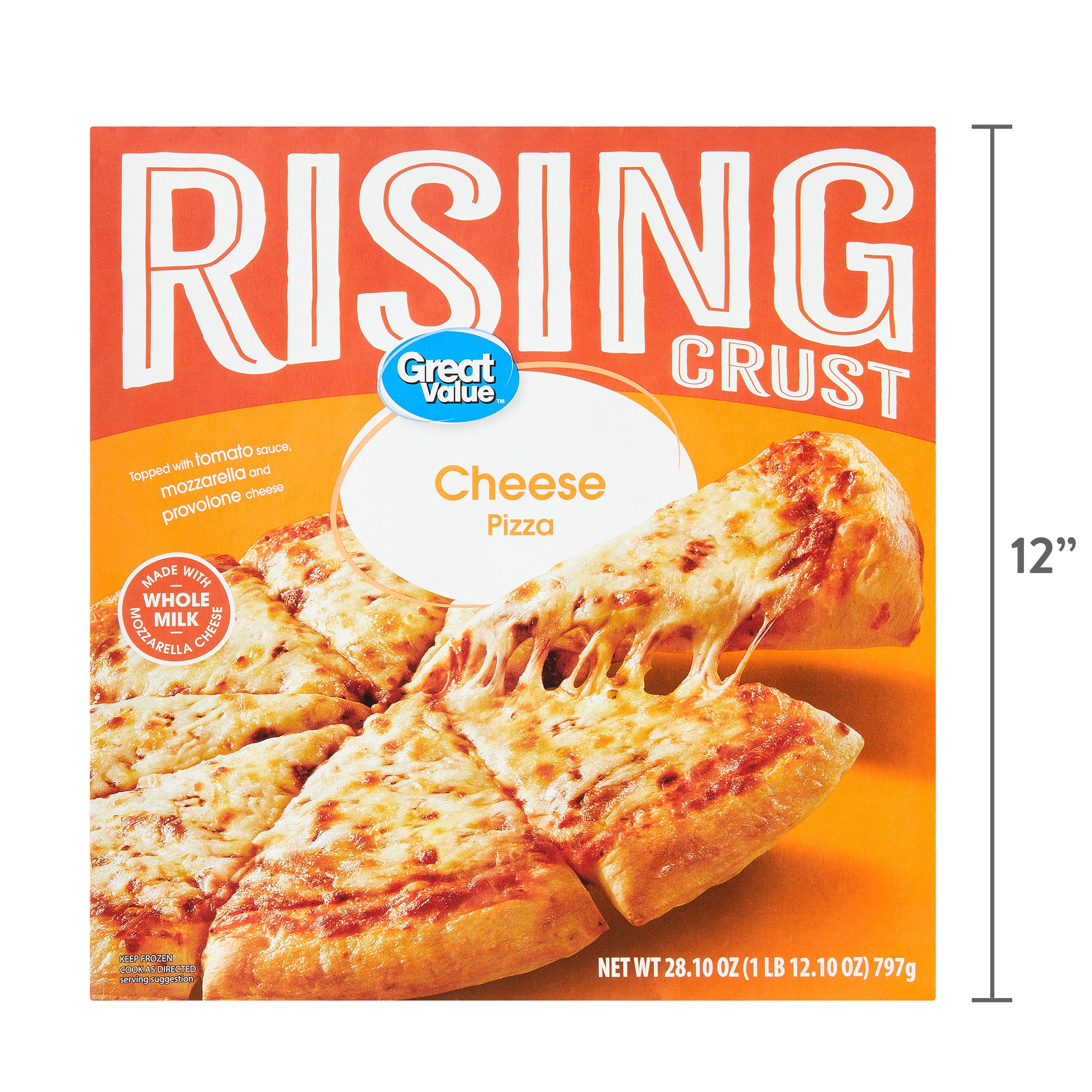 Great Value Rising Crust Cheese Pizza 28.1 Oz Frozen