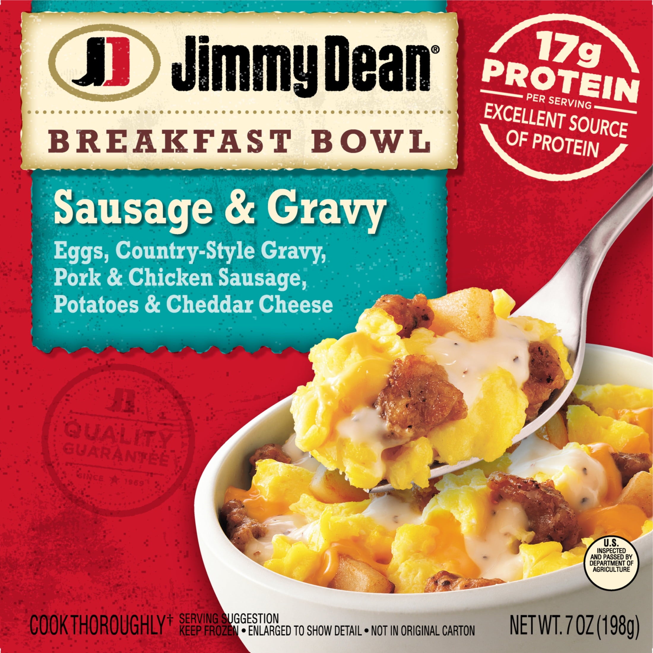 Jimmy Dean Sausage & Gravy Breakfast Bowl Frozen 7 Oz