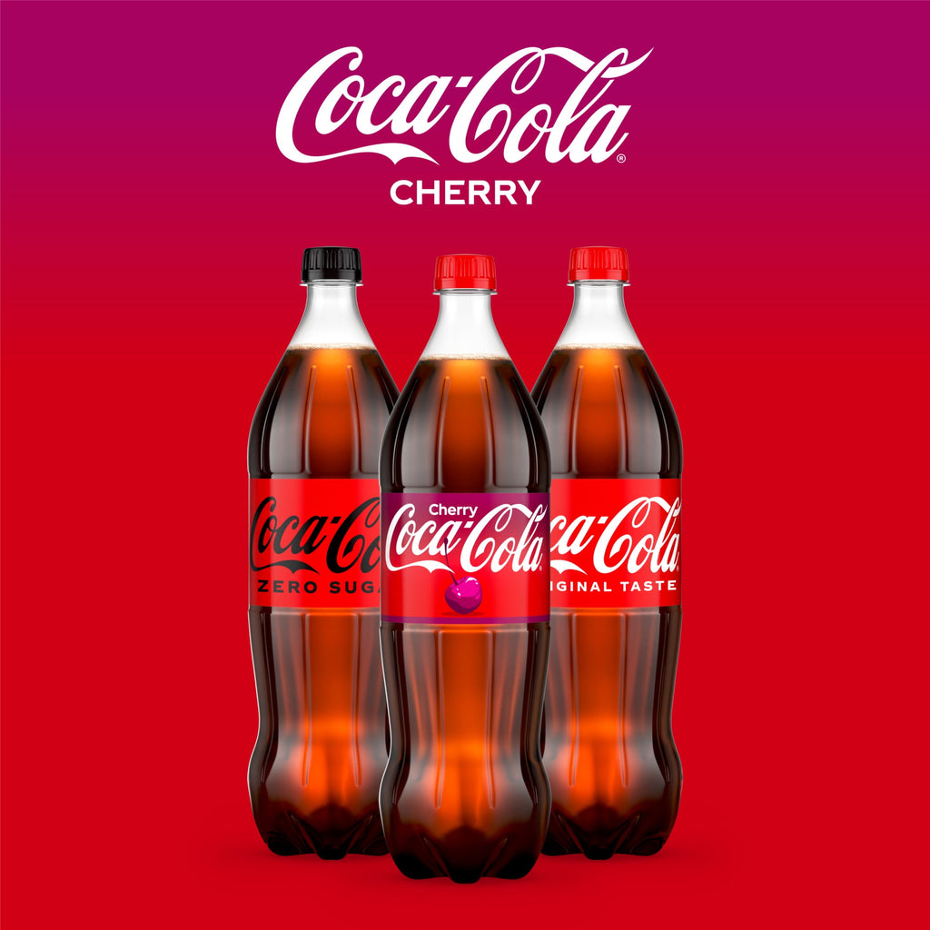 Cherry Soda Pop Bottle 1.25 Liters Coca-Cola