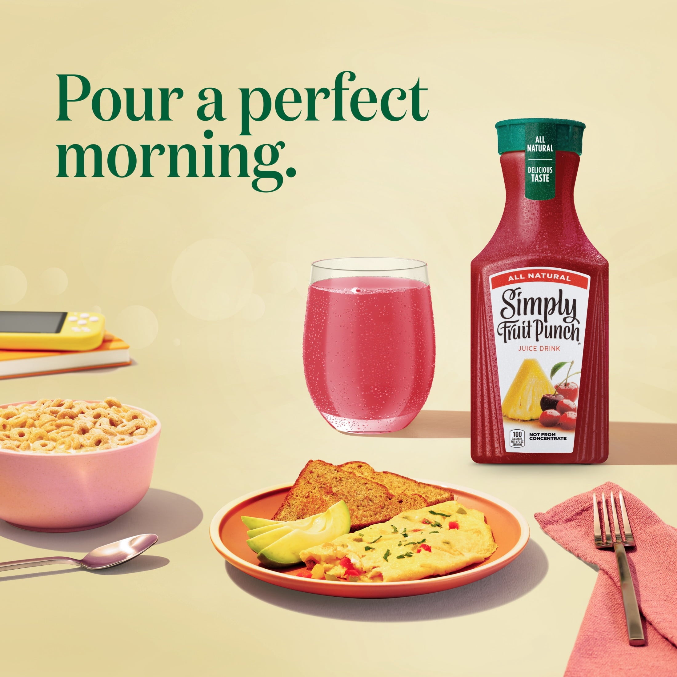 Simply Fruit Punch Juice Drink 52 fl oz Bottle