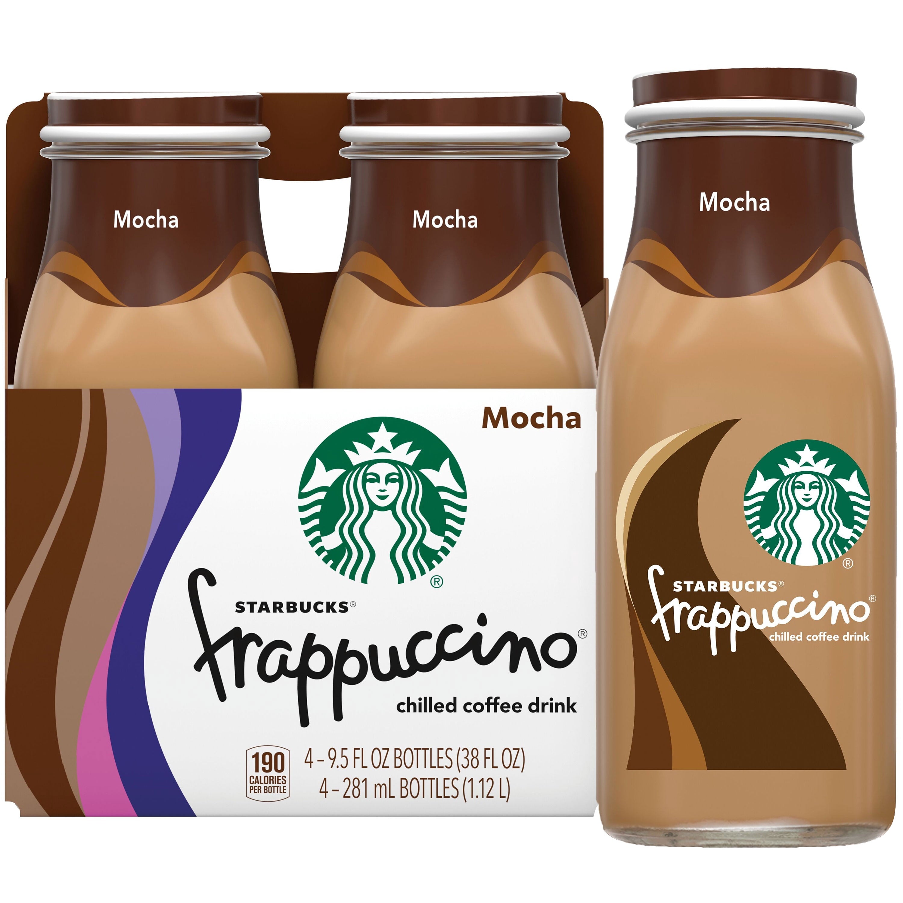 Starbucks Frappuccino Mocha Iced Coffee 9.5 fl oz 4 Pack