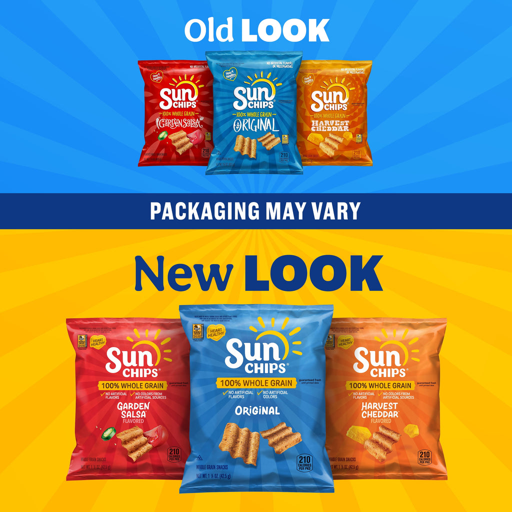 100% Whole Grain French Onion Snack Chips 7 Oz SunChips