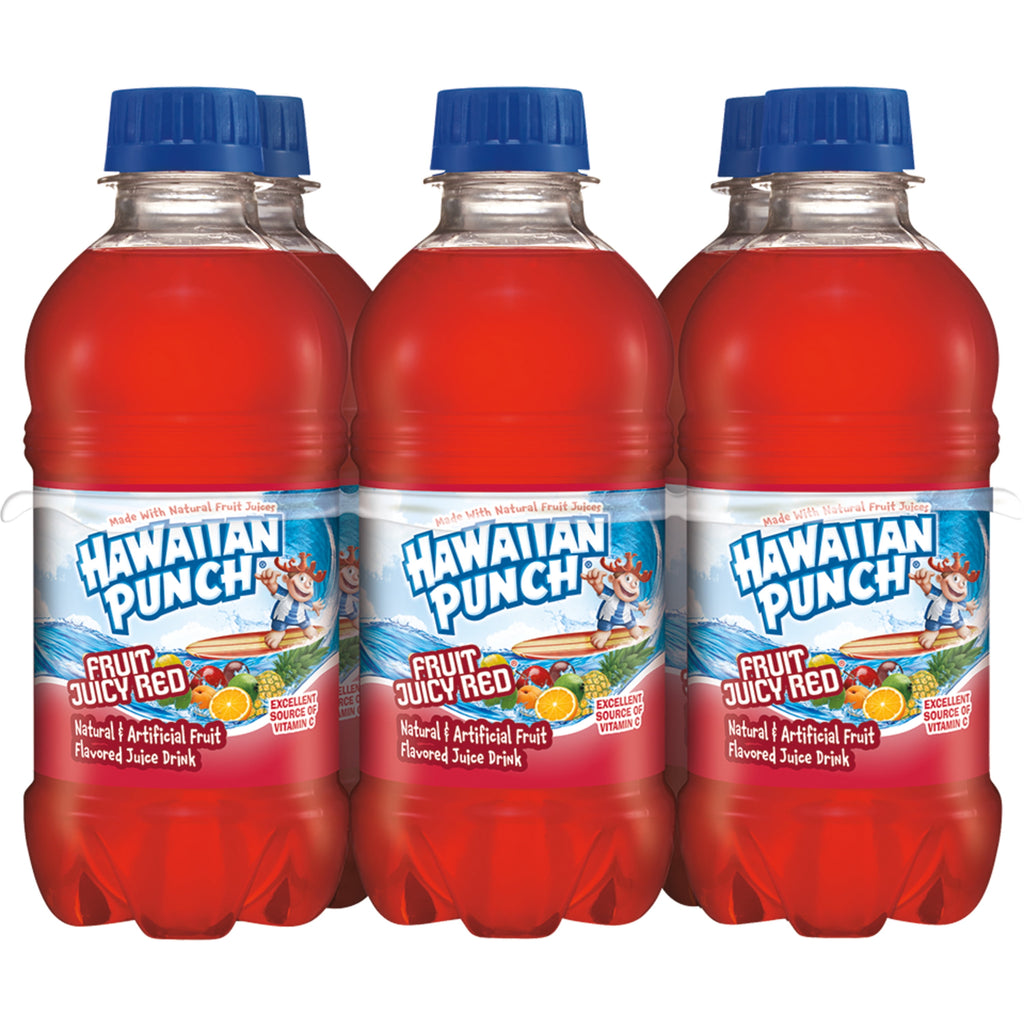 Hawaiian Punch Fruit Juicy Red Juice Drink 10 fl oz 6 Pack