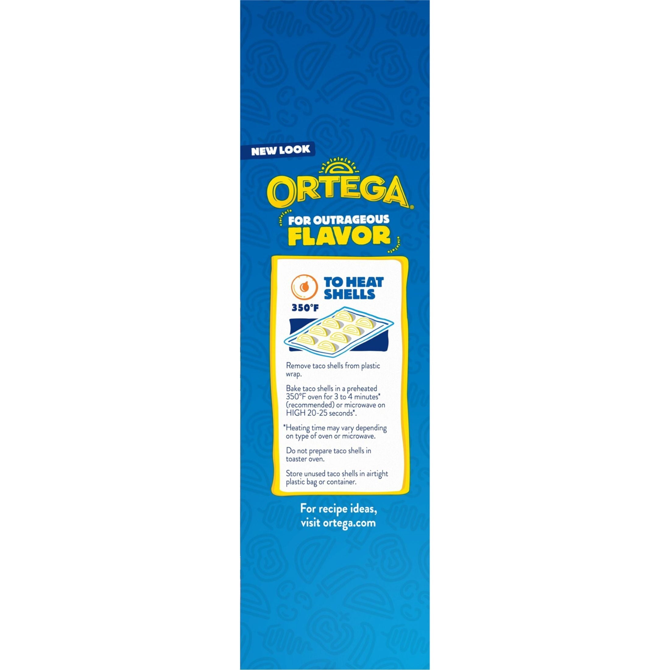 Yellow Corn Taco Shells 18 Count 7.4 Oz Kosher Ortega