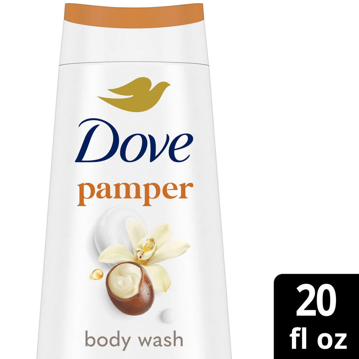 Dove Pampering Shea Butter & Vanilla Body Wash Moisturizing Cleanser 20 fl oz