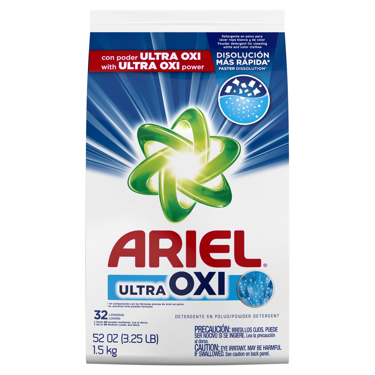 Ariel Ultra Oxi Powder Laundry Detergent Original Scent 52 oz 33 Loads
