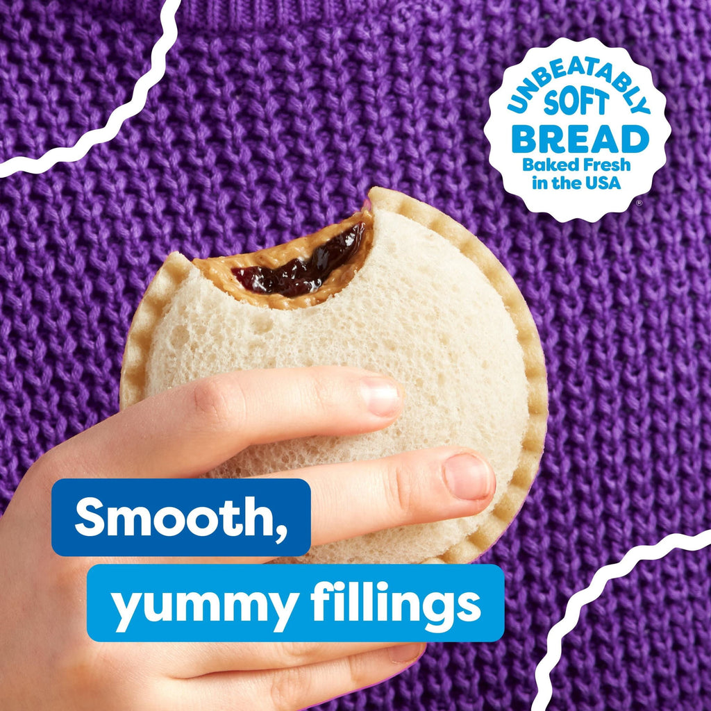 Smucker's Uncrustables Peanut Butter & Grape Jelly Sandwiches Frozen 4 Count 8 Oz