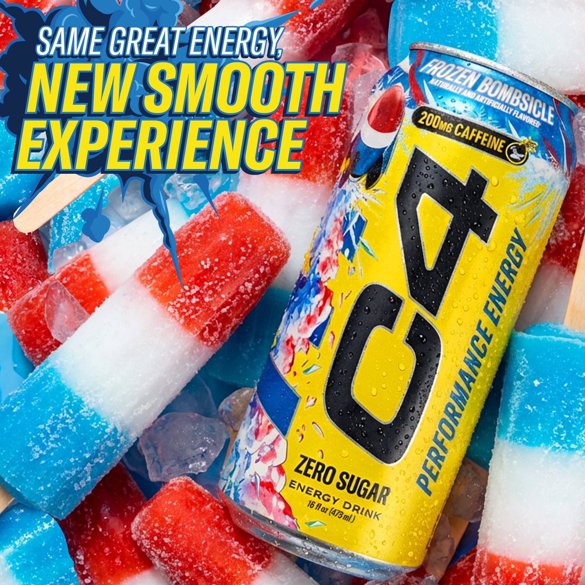 C4 Performance Energy Drink Frozen Bombsicle 16 fl oz Single Can