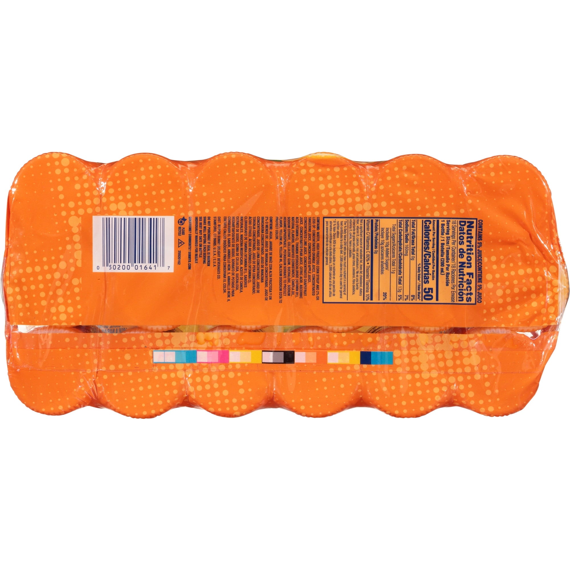 SunnyD Tangy Original Shelf Stable Orange Juice Drink 6.75 fl oz 18 Count 3 Pack