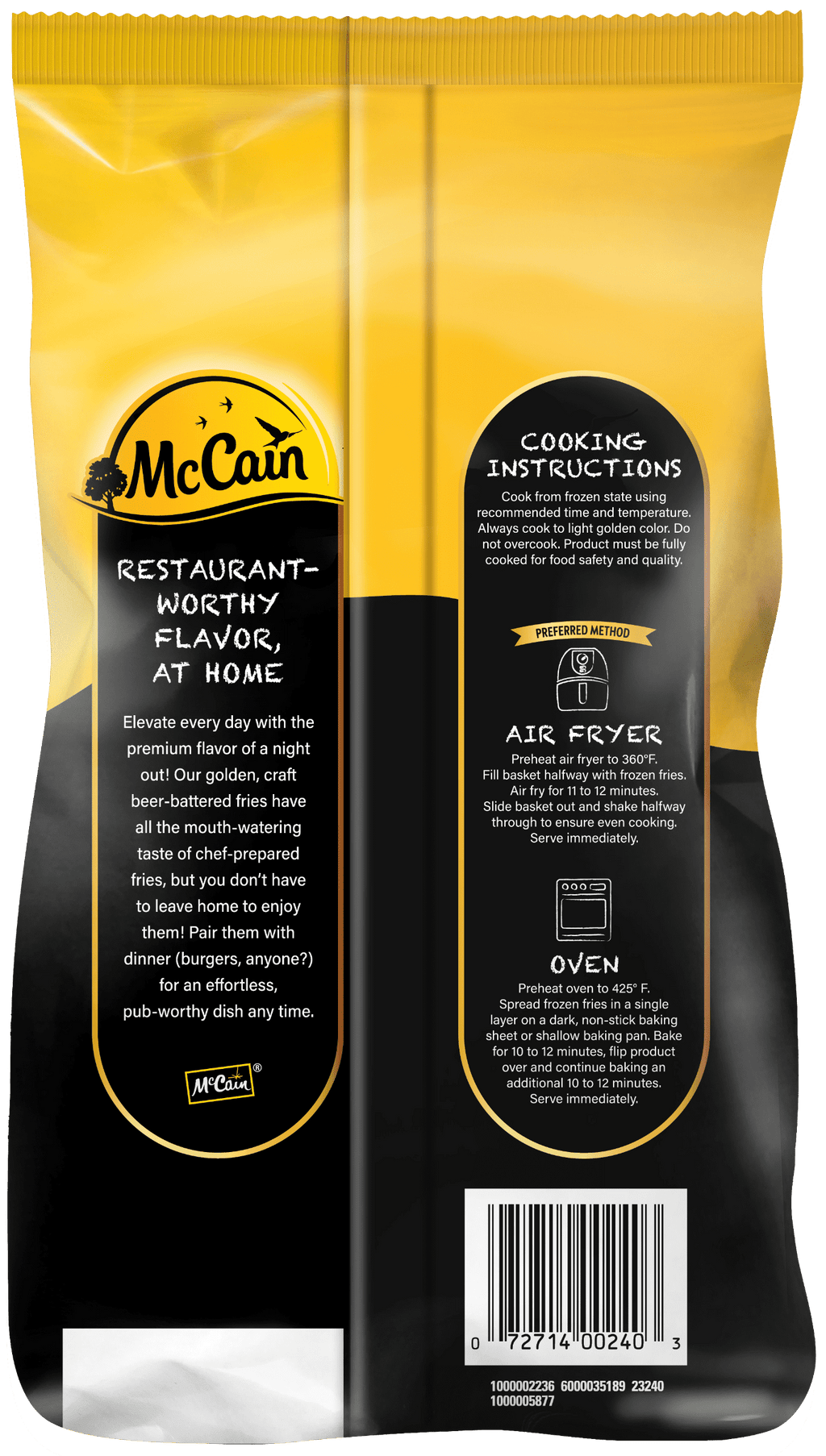 McCain Craft Beer Battered Thin Cut Frozen French Fries 22 Oz
