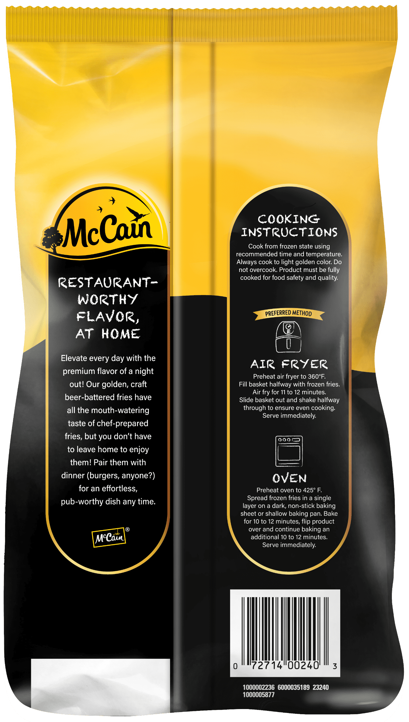 McCain Craft Beer Battered Thin Cut Frozen French Fries 22 Oz