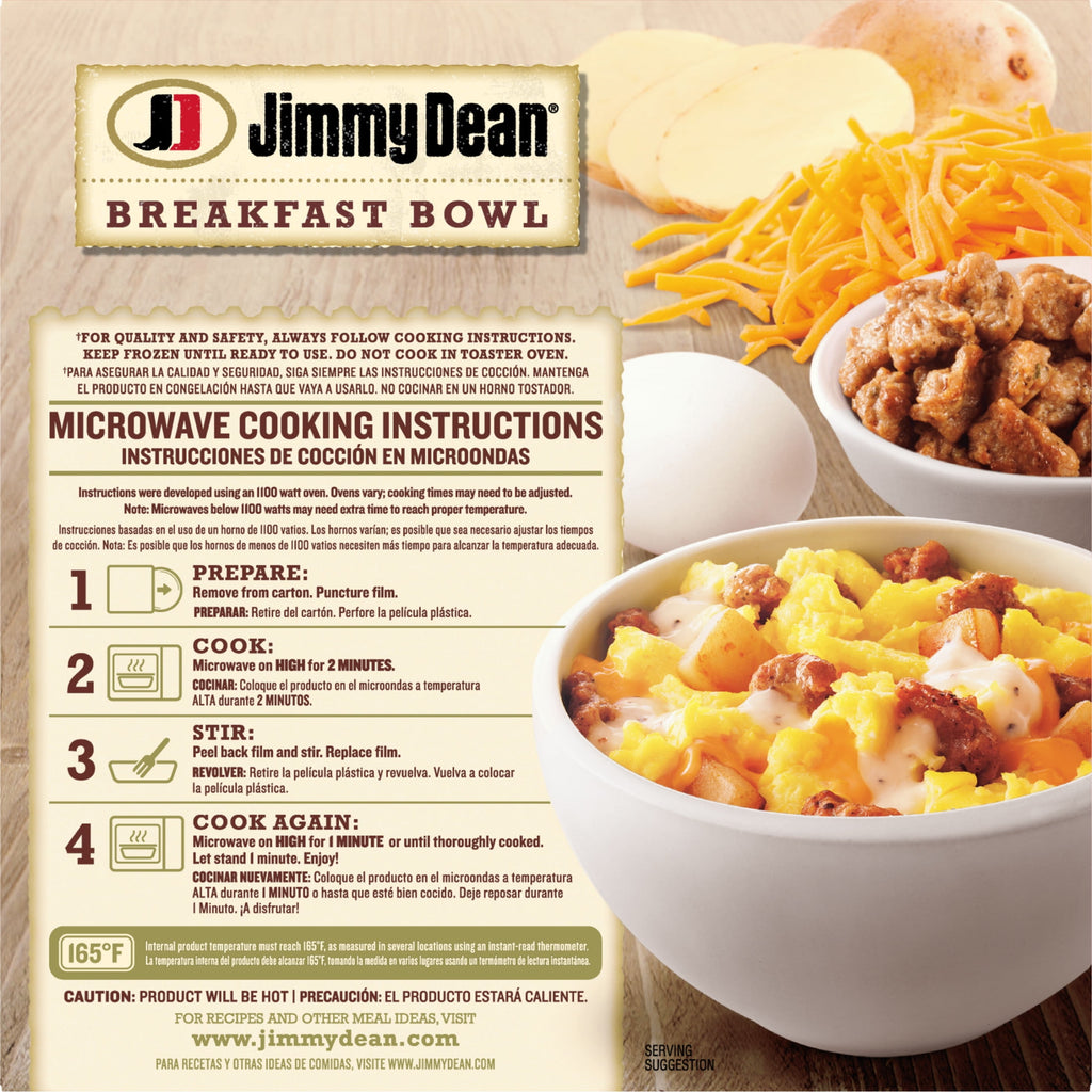 Jimmy Dean Sausage & Gravy Breakfast Bowl Frozen 7 Oz