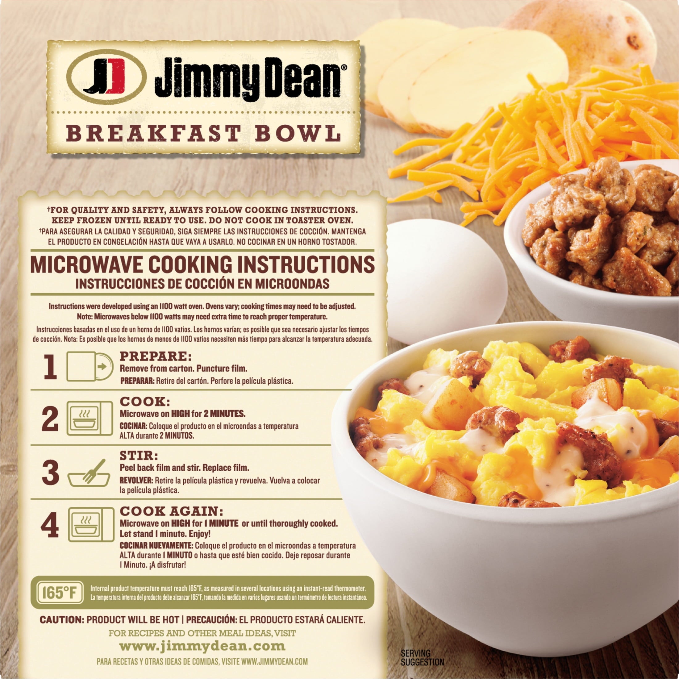 Jimmy Dean Sausage & Gravy Breakfast Bowl Frozen 7 Oz