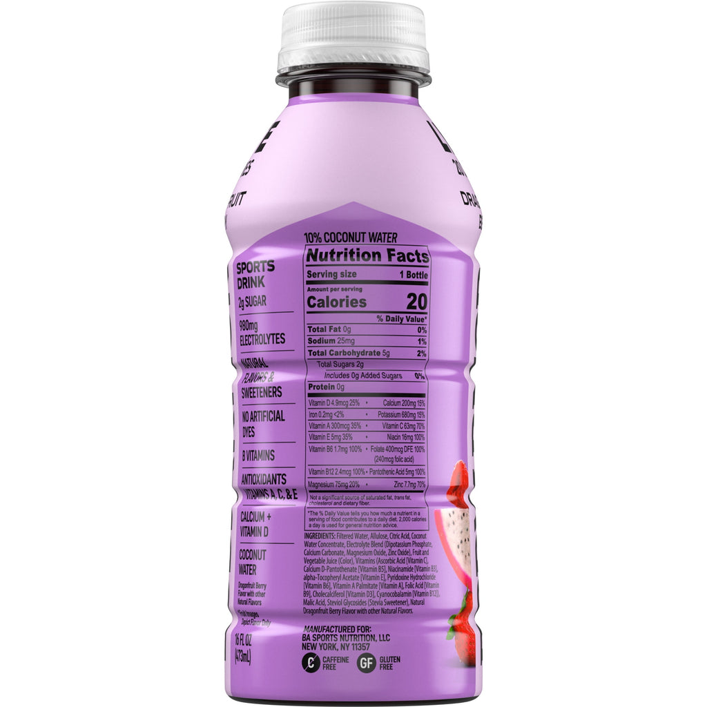 BODYARMOR Lyte Dragonfruit Berry Electrolyte Sports Drink 16 fl oz Bottle