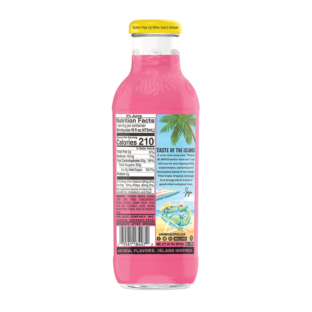 Calypso Triple Melon Lemonade 16 fl oz Bottle