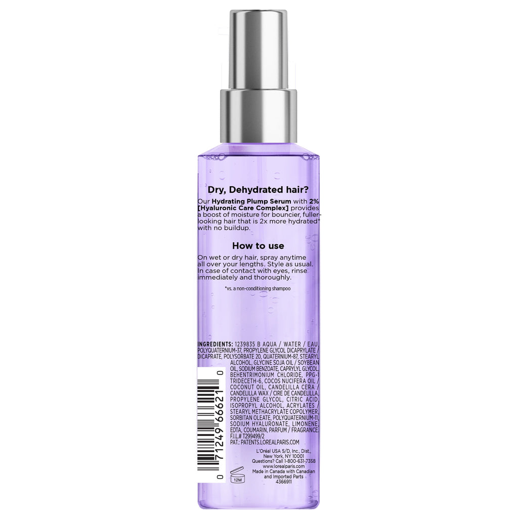 L'Oreal Paris Elvive Hyaluron Plump Moisturizing Leave-In Hair Spray 4.4 fl oz