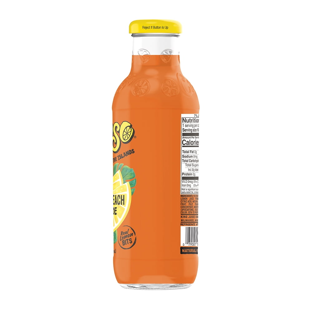 Calypso Southern Peach Lemonade 16 fl oz Bottle
