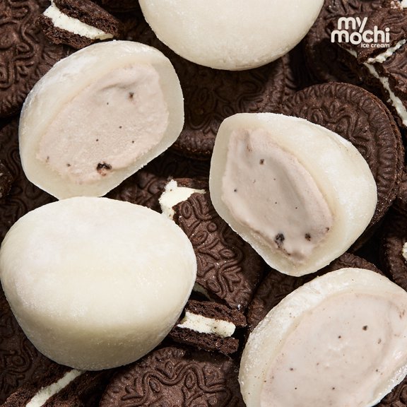 My/Mochi Ice Cream Cookies & Cream Frozen Mochi 6 Count 7.5 Oz