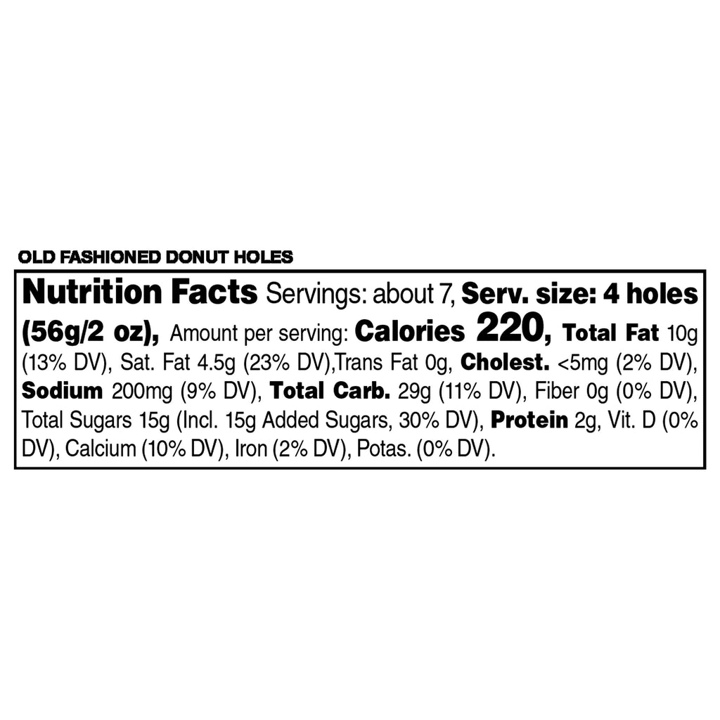 Old Fashioned Glazed Donut Holes 14 Oz 28 Count Freshness Guaranteed