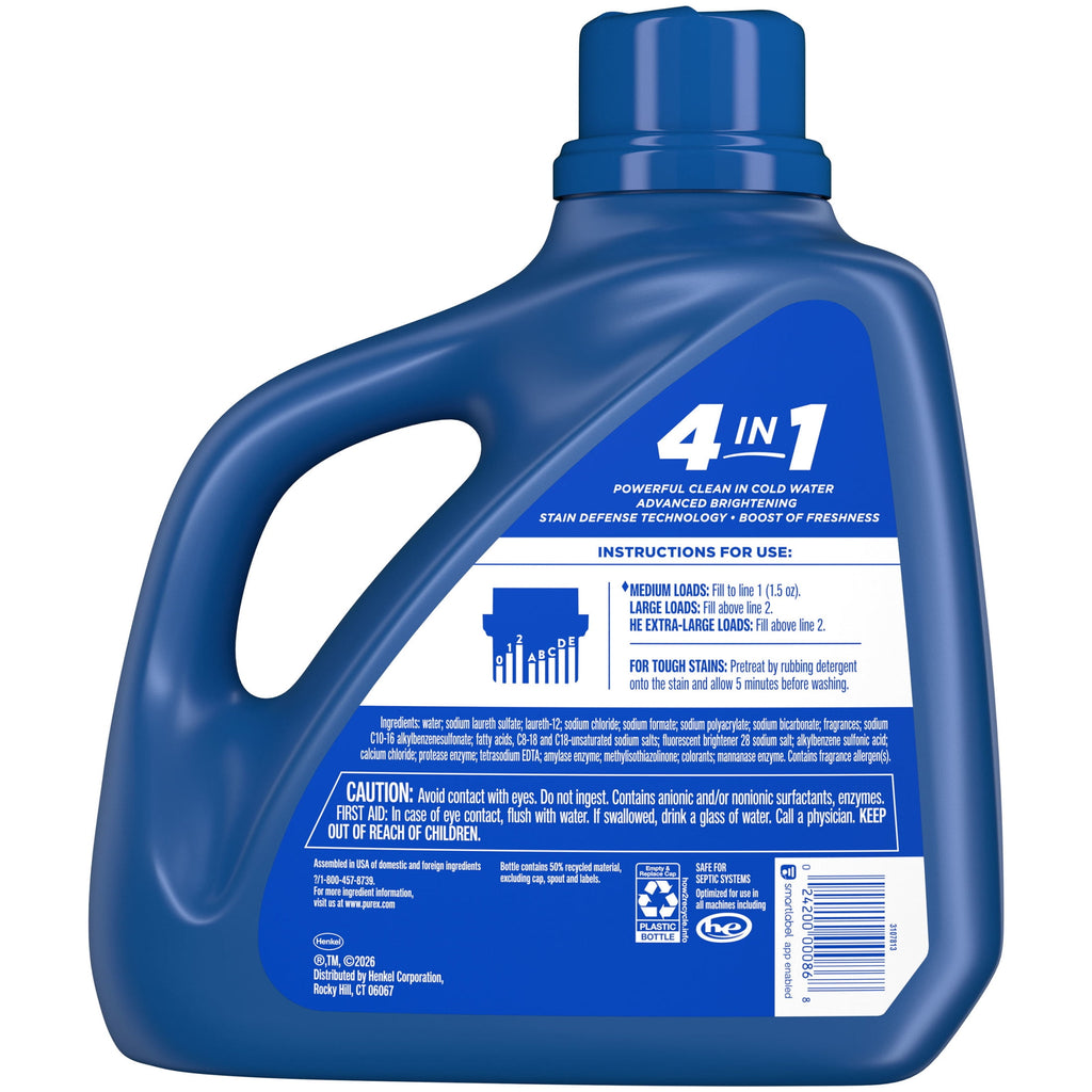 Purex Advanced Oxi with Odor Fighter Liquid Laundry Detergent 128 fl oz 85 Loads