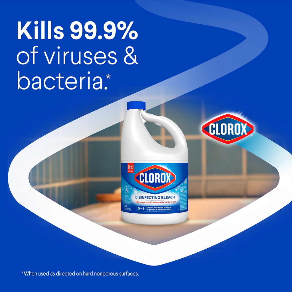 Clorox Disinfecting Liquid Bleach Cleaner Regular Scent 121 fl oz