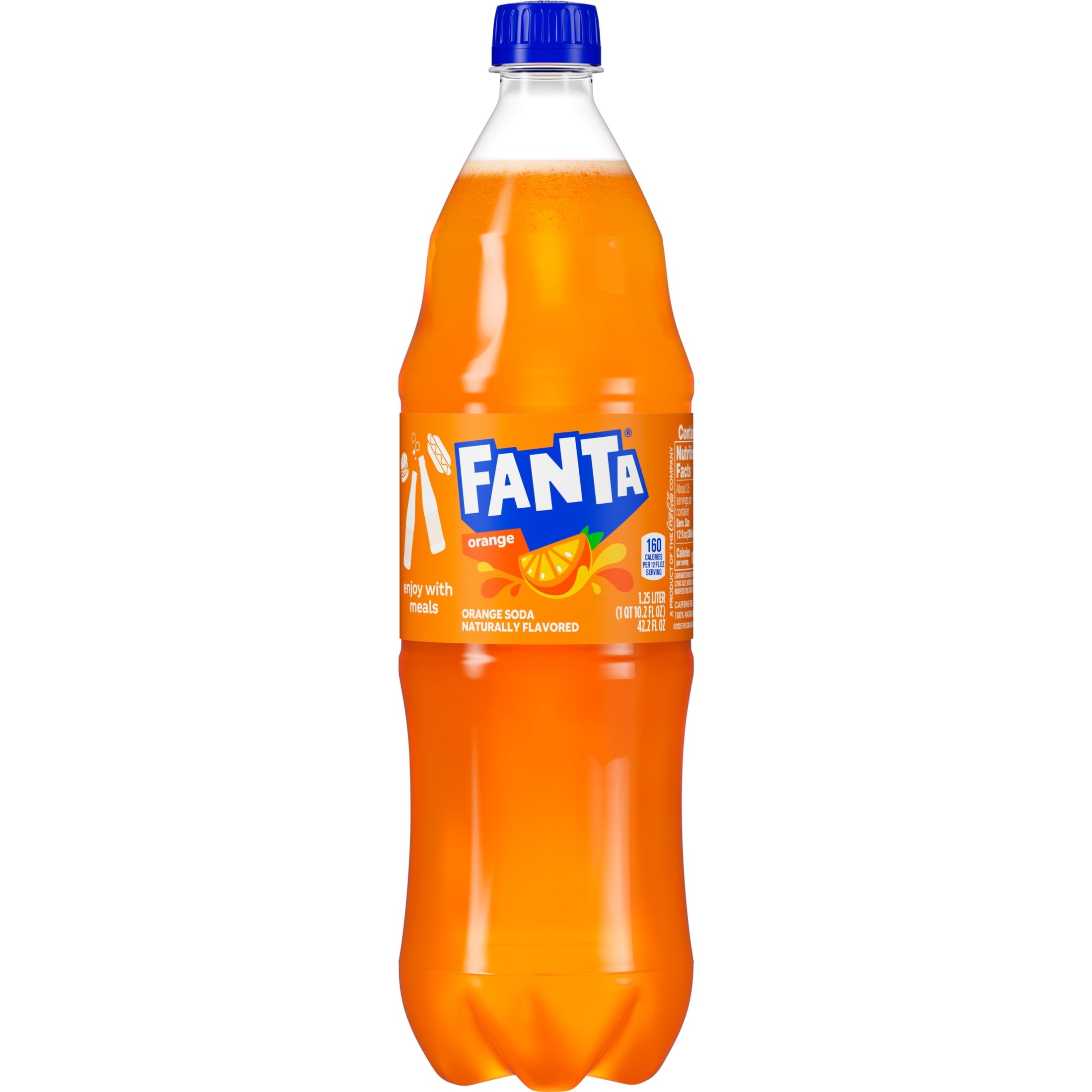 Fanta Orange Soda Pop Bottle 1.25 L