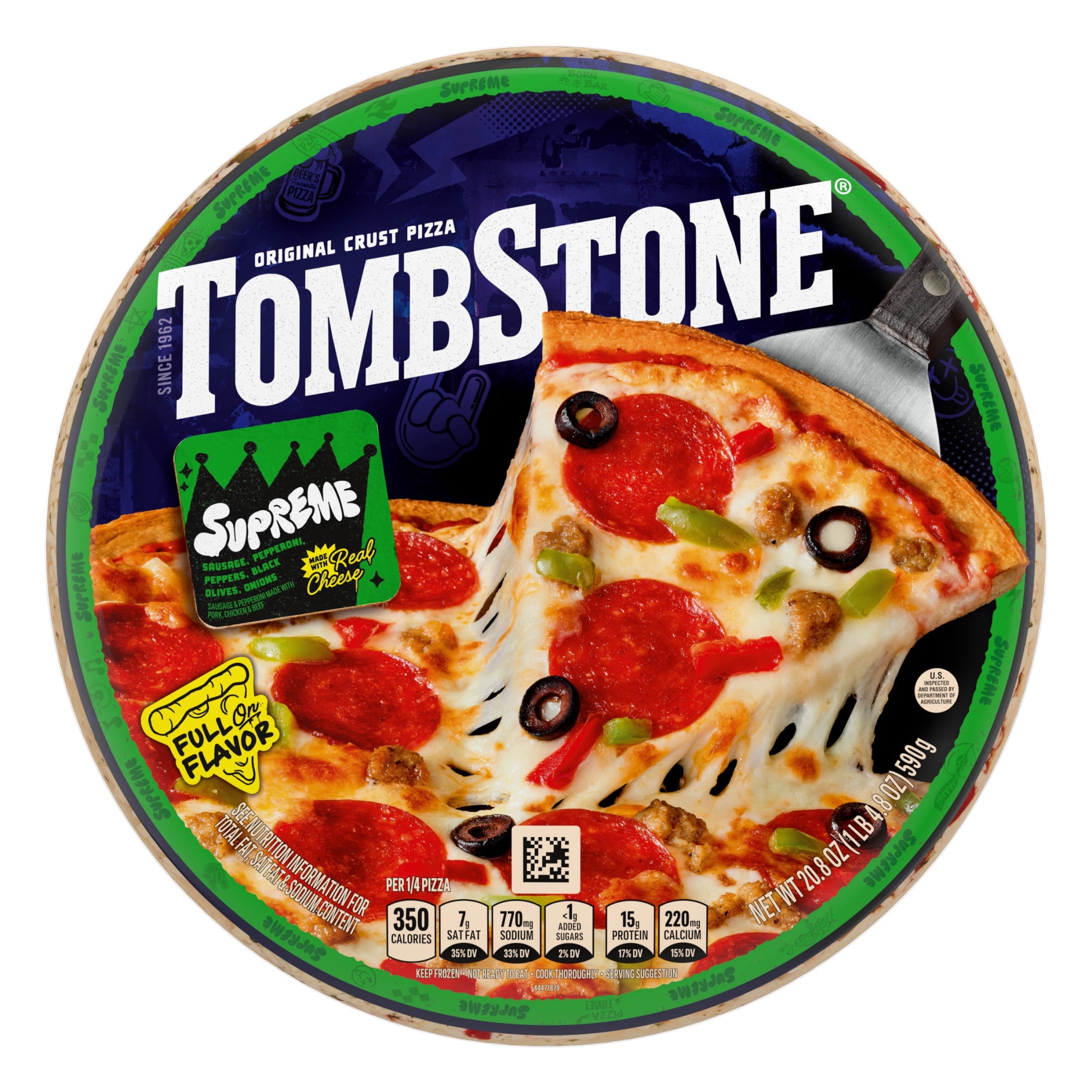 Tombstone Supreme Original Crust Frozen Pizza 20.8 Oz