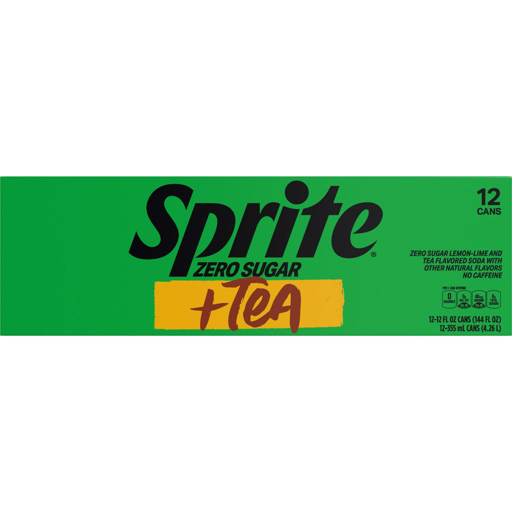 Sprite + Tea Lemon-Lime and Tea Flavored Soda 12 Fl Oz 12 Pack