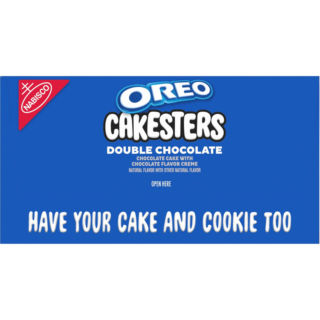 Double Chocolate Soft Snack Cakes 10 Oz 5 Count Oreo Cakesters