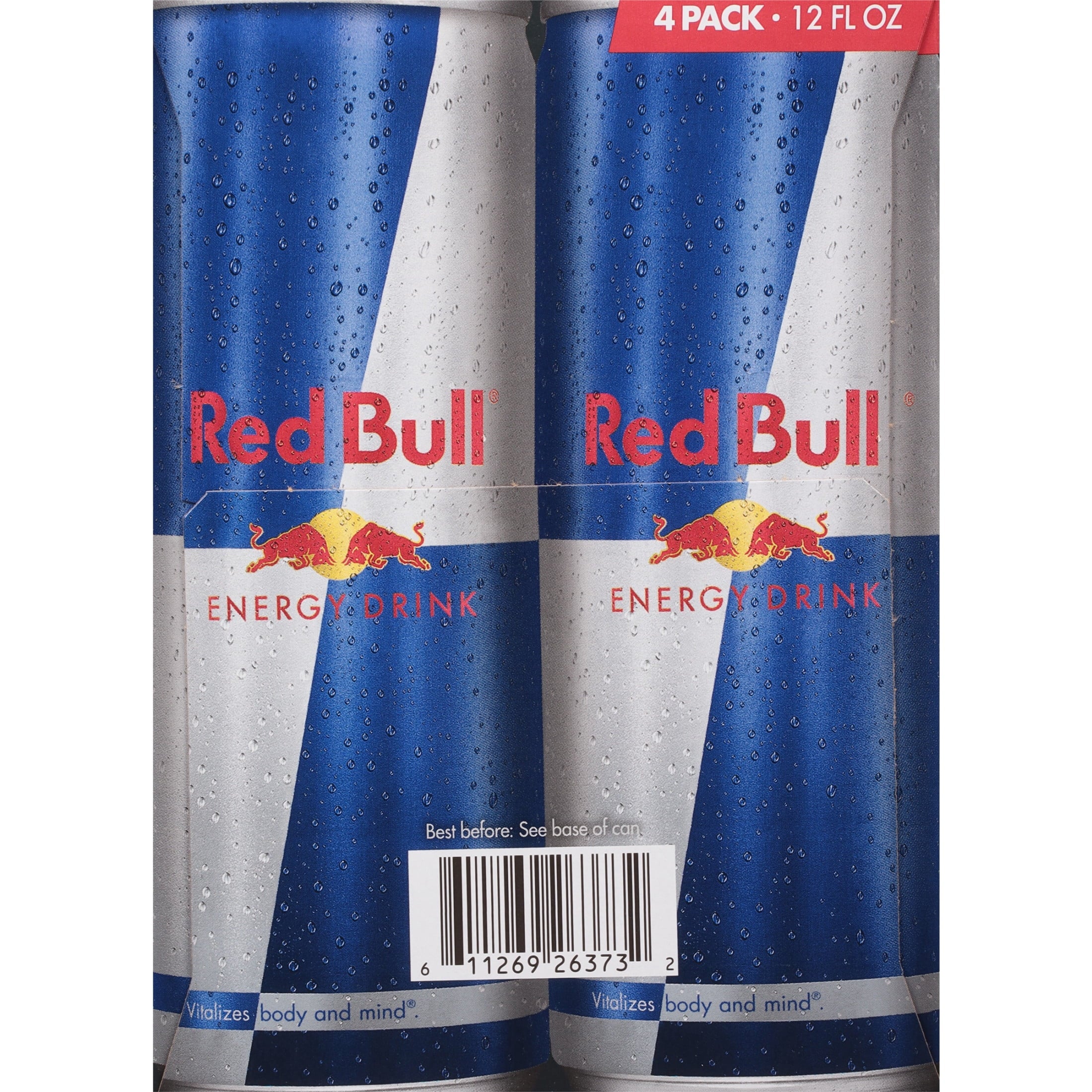 Red Bull Energy Drink Original 12 fl oz 4 Pack Cans