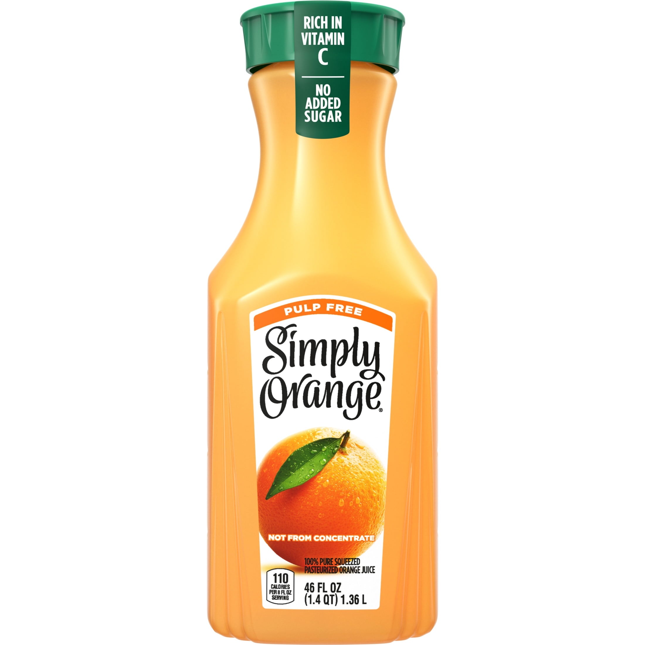 Simply Orange Pulp-Free Orange Juice 46 fl oz