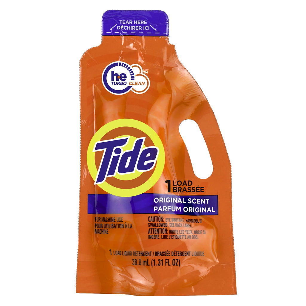 Tide Ultra Concentrated Liquid Laundry Detergent Original Scent Travel Size 1.31 fl oz 1 Load