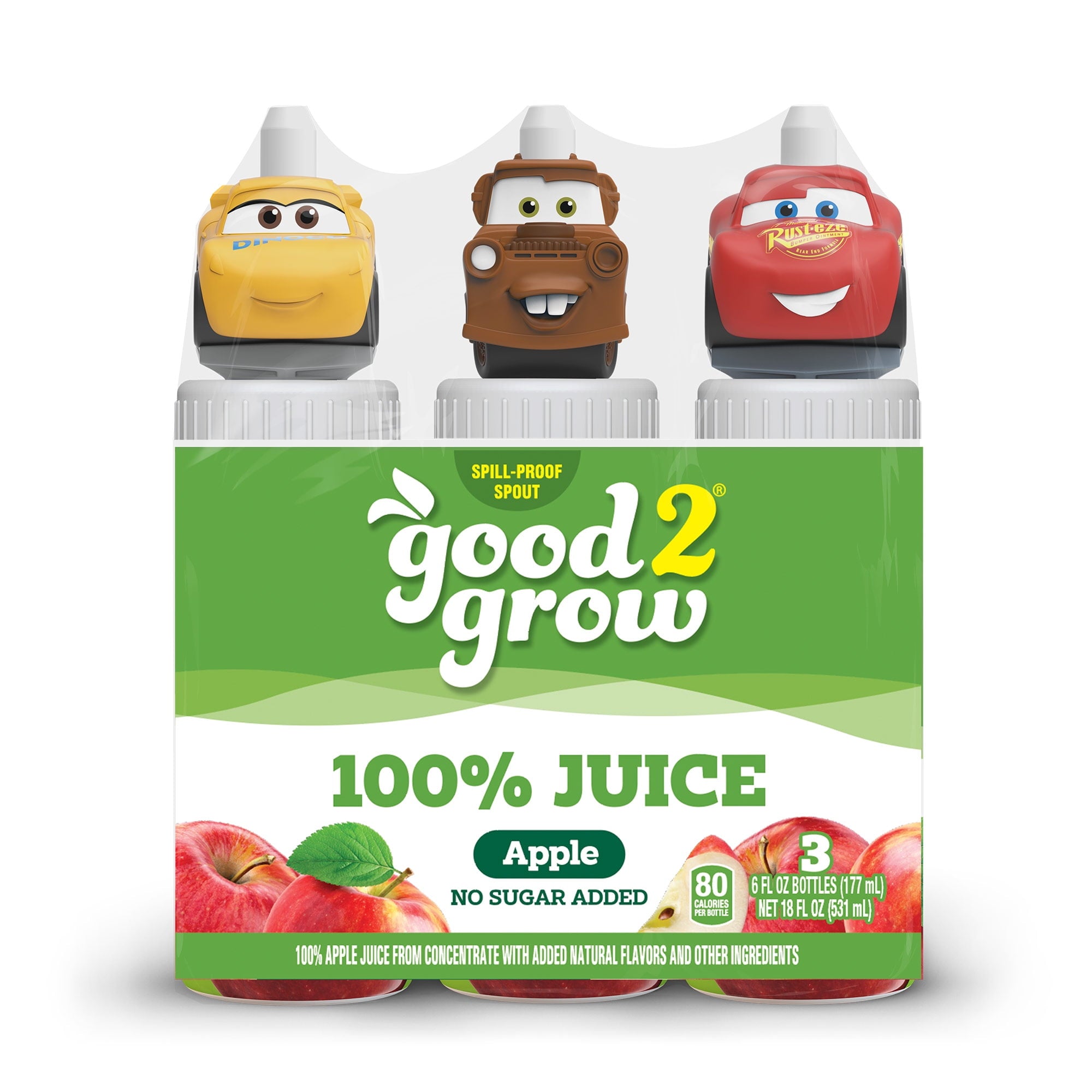 Good2Grow 100% Apple Juice 6 fl oz 3 Pack Character Tops Vary