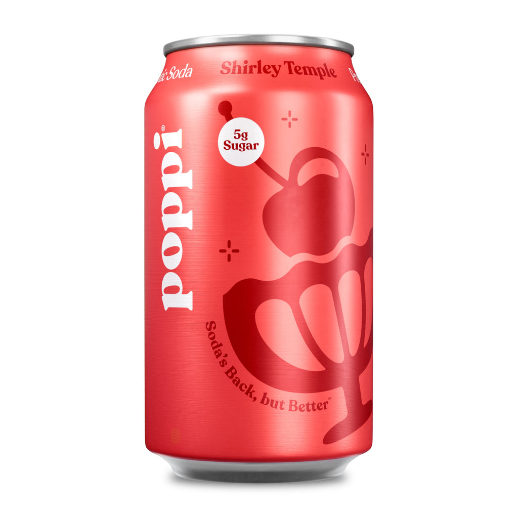 Poppi Shirley Temple Prebiotic Soda Can 12 Fl Oz